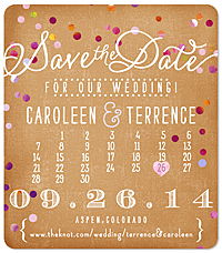 Rustic Confetti Sprinkles Calendar